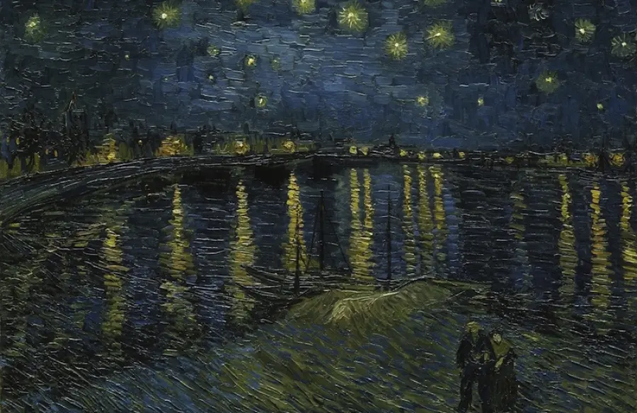 Notte stellata sul Rodano di Van Gogh: storia e caratteristiche