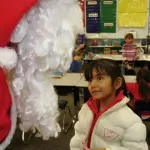 Preside vieta Babbo Natale e bastoncini di zucchero a scuola